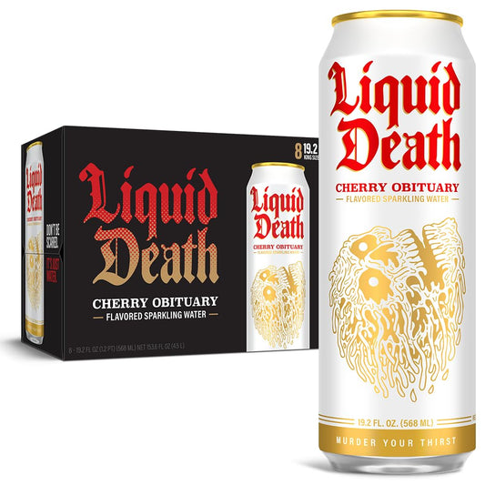 Liquid Death, Doctor Death, Soda-Flavored Sparkling Water, 12-Pack (12 oz Cans) - Premium Soda-Flavored Sparkling Water from Concordia Style Boutique - Just $19.48! Shop now at Concordia Style Boutique