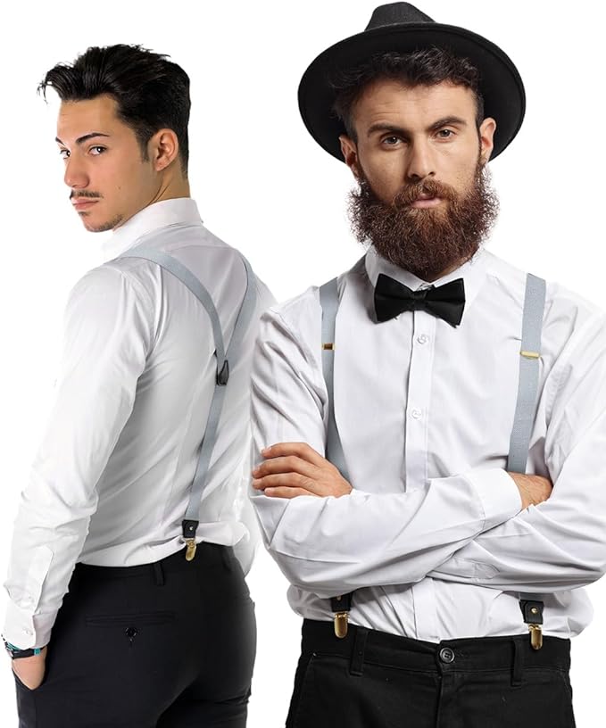 Vittorio Farina Men's Convertible Suspender in Gift Box: 70% Polyester & 30% Elastomer - Concordia Style Boutique