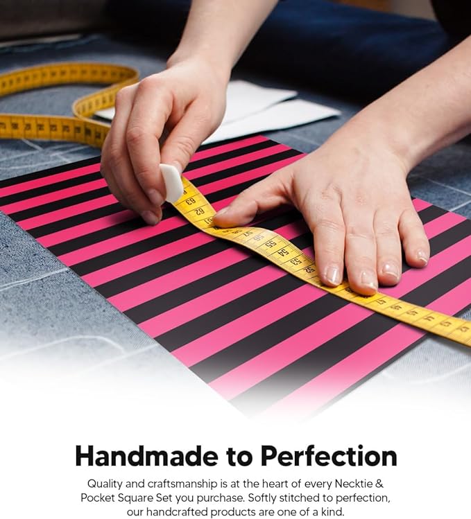 Vittorio Farina Men's Striped Satin Necktie & Pocket Square