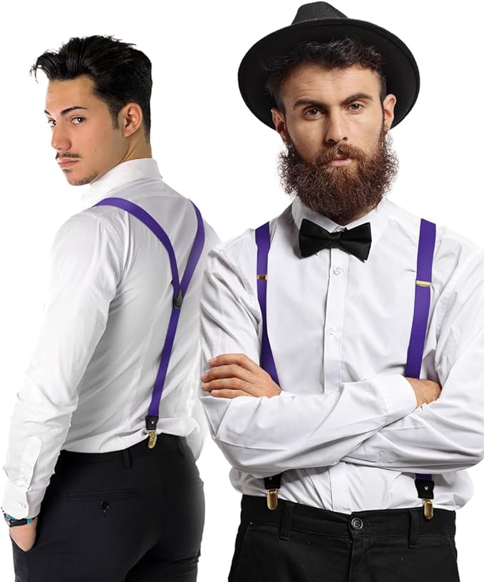 Vittorio Farina Men's Convertible Suspender in Gift Box: 70% Polyester & 30% Elastomer - Concordia Style Boutique