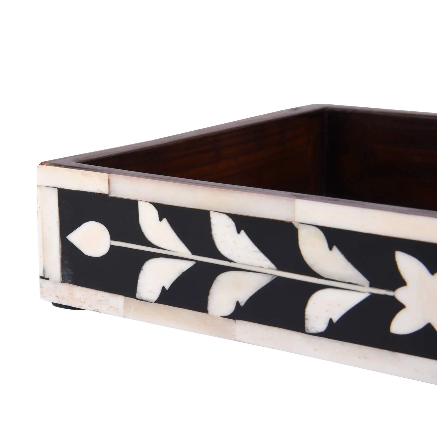 Vanity Trays Parlour Whist Pattern Bone & Resin Inlay Collection in 10x6 - Concordia Style Boutique