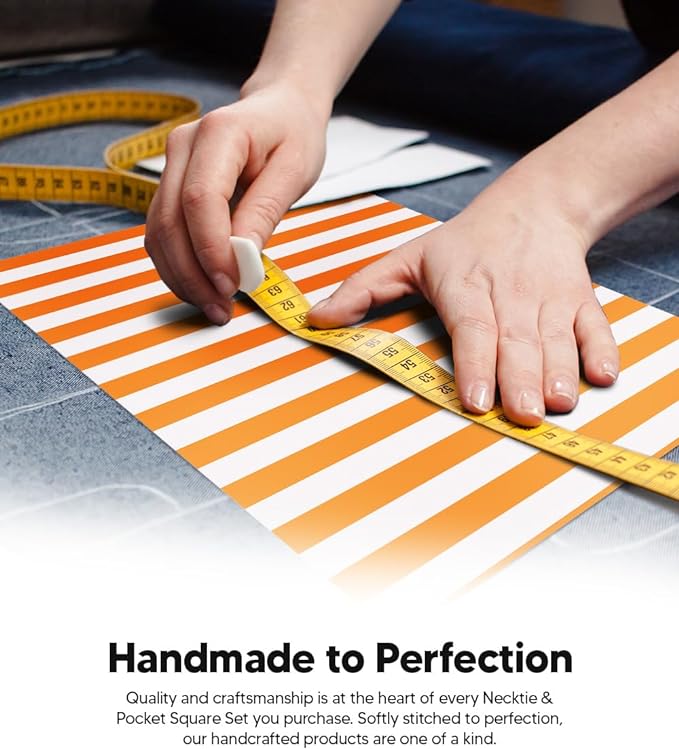 Vittorio Farina Men's Striped Satin Necktie & Pocket Square