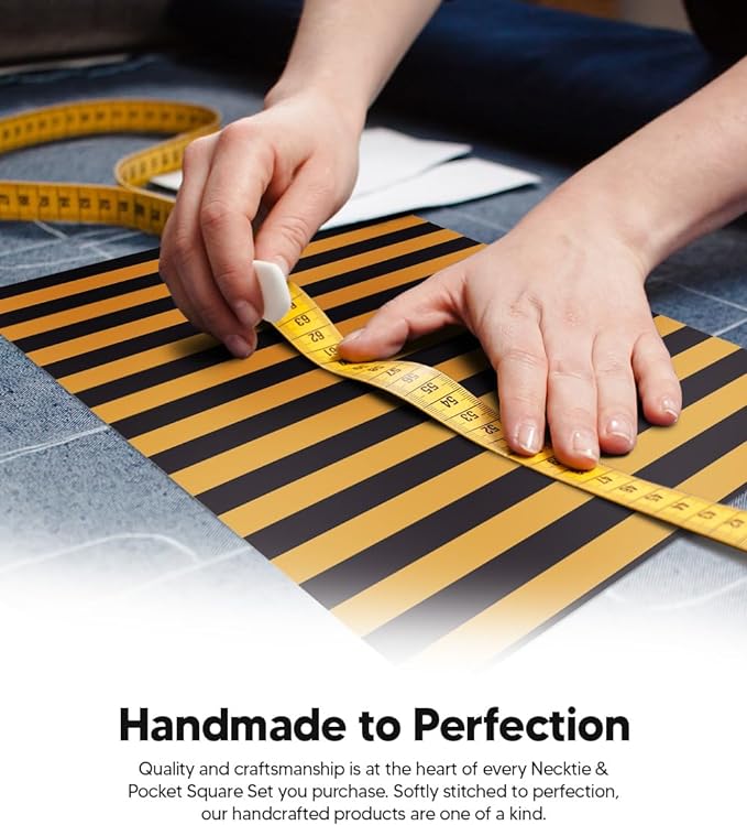 Vittorio Farina Men's Striped Satin Necktie & Pocket Square