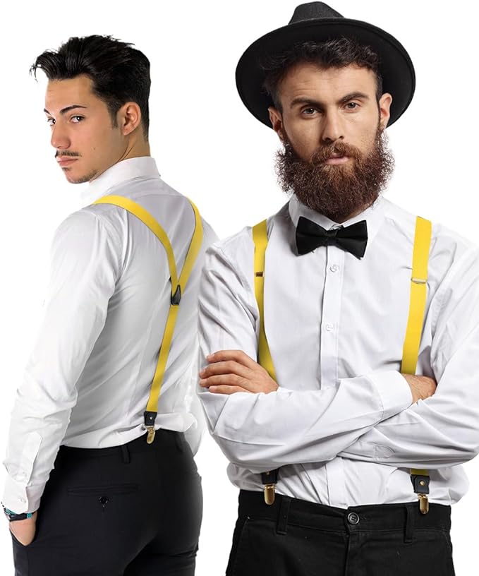 Vittorio Farina Men's Convertible Suspender in Gift Box: 70% Polyester & 30% Elastomer - Concordia Style Boutique