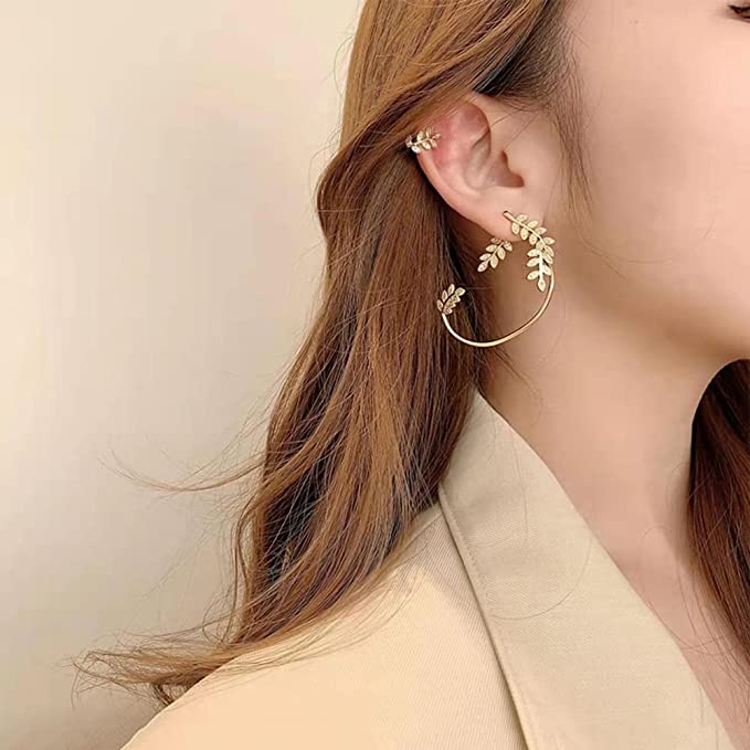 LEAF EAR CUFFS (PAIR) - Concordia Style Boutique