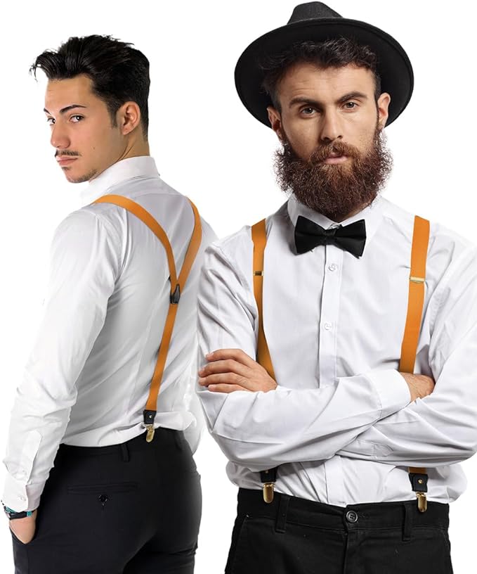 Vittorio Farina Men's Convertible Suspender in Gift Box: 70% Polyester & 30% Elastomer - Concordia Style Boutique