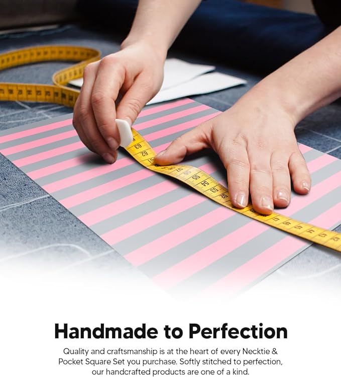 Vittorio Farina Men's Striped Satin Necktie & Pocket Square