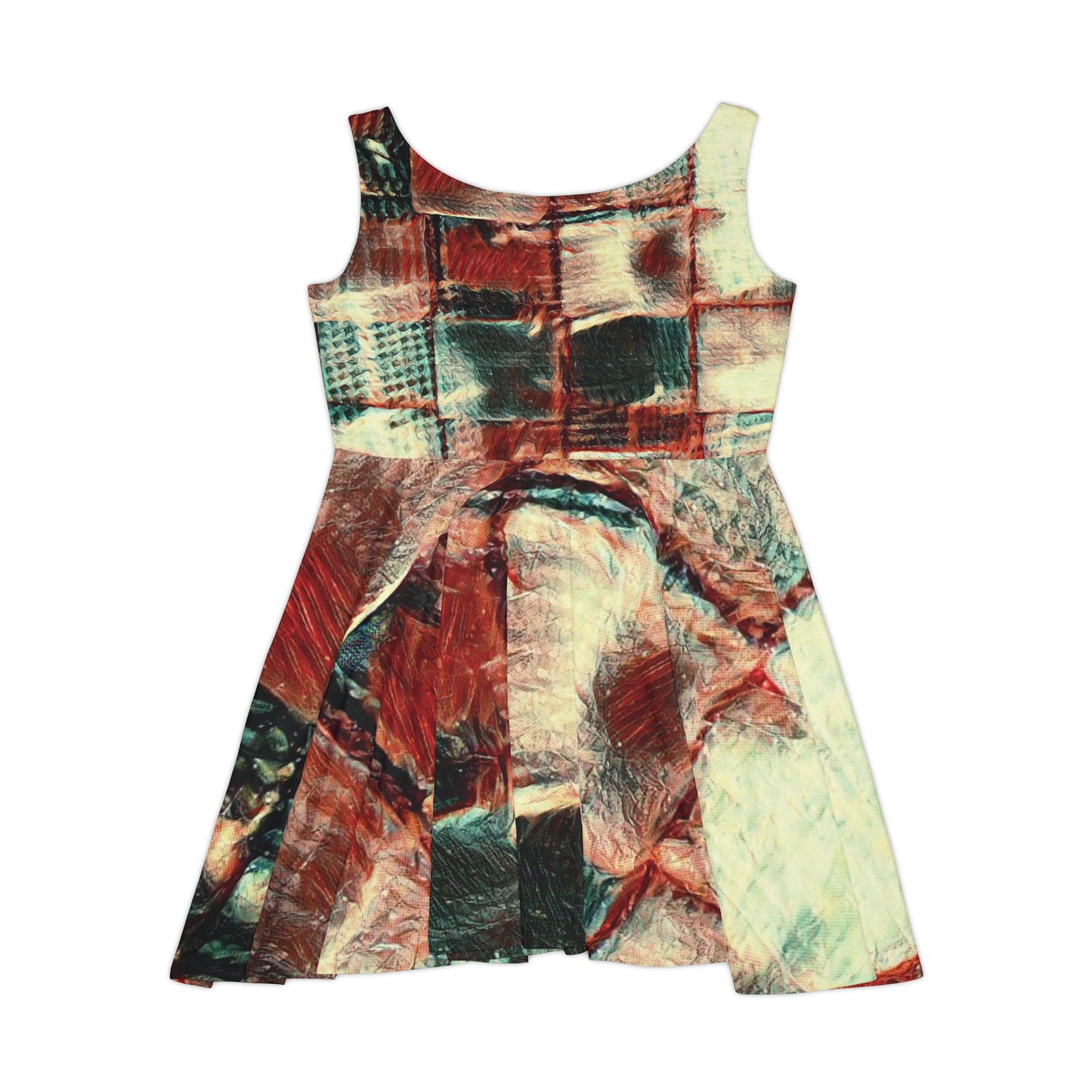 Square Dance - Women's Skater Dress - Designed By Concordia - Premium All Over Prints from Printify - Just $57.52! Shop now at Concordia Style Boutique