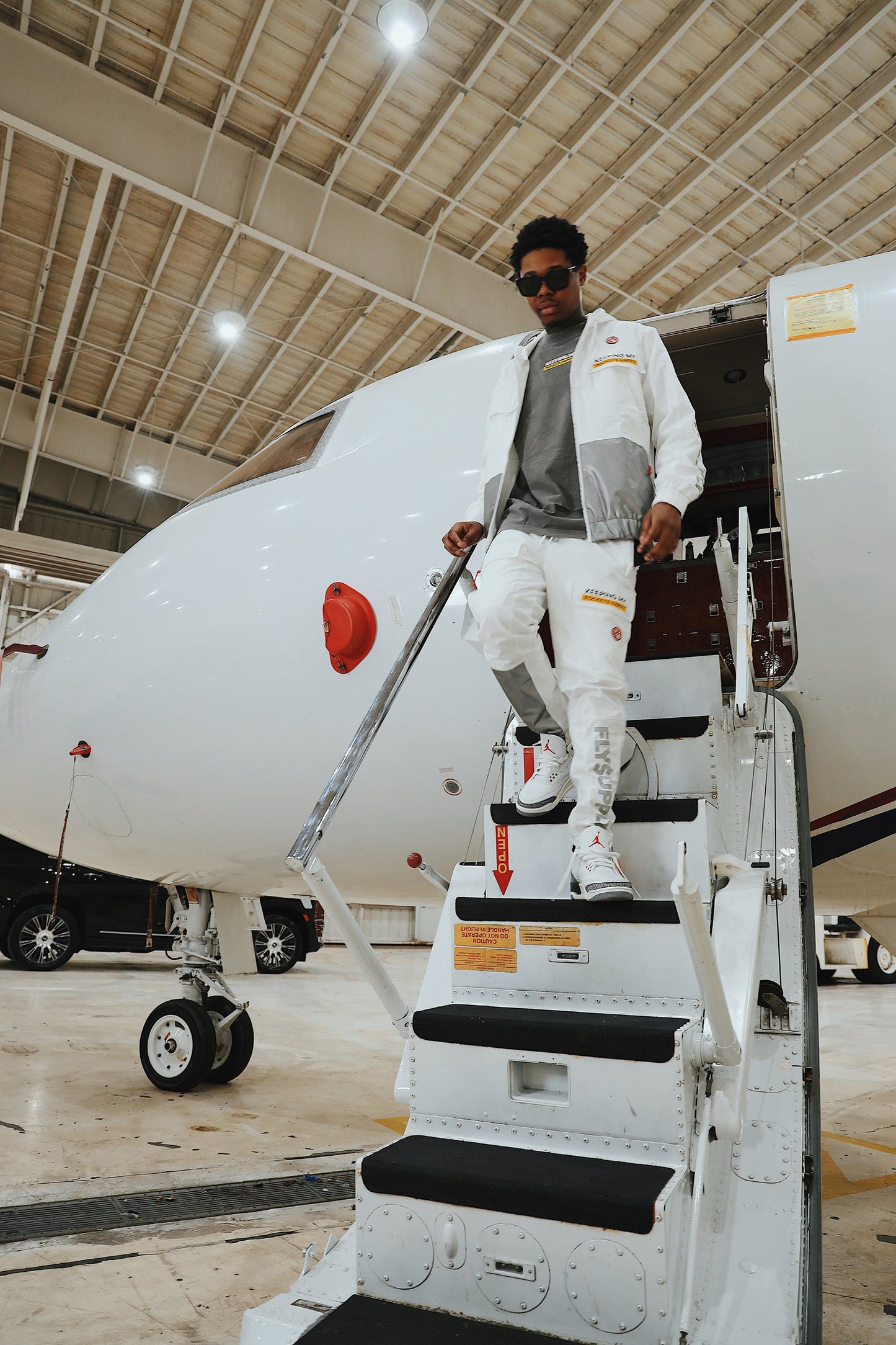 Happy Pockets Windbreaker Zip-Up Jacket (White) - Concordia Style Boutique