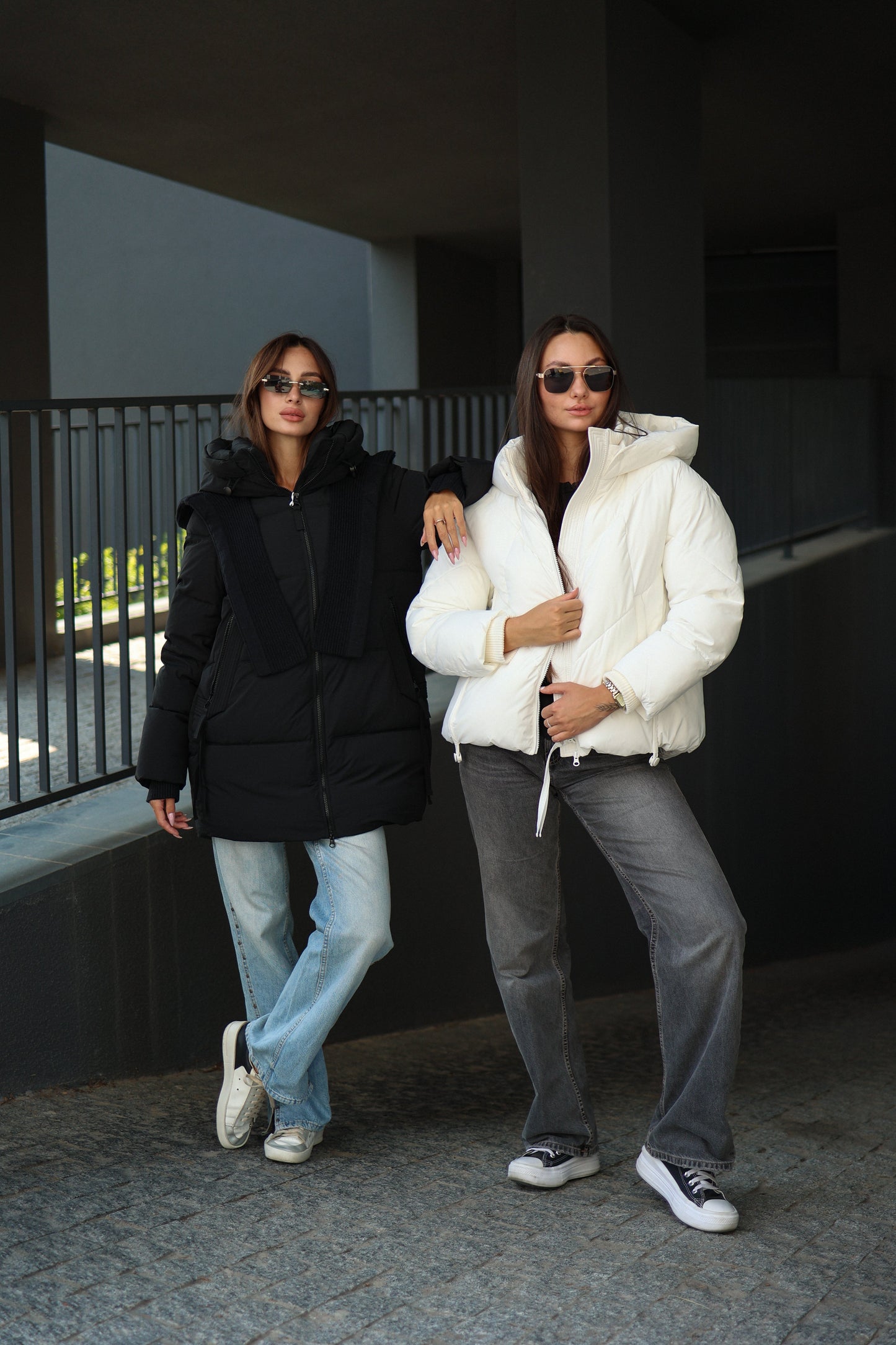 Double-hooded Insulated Bio-Down Coat