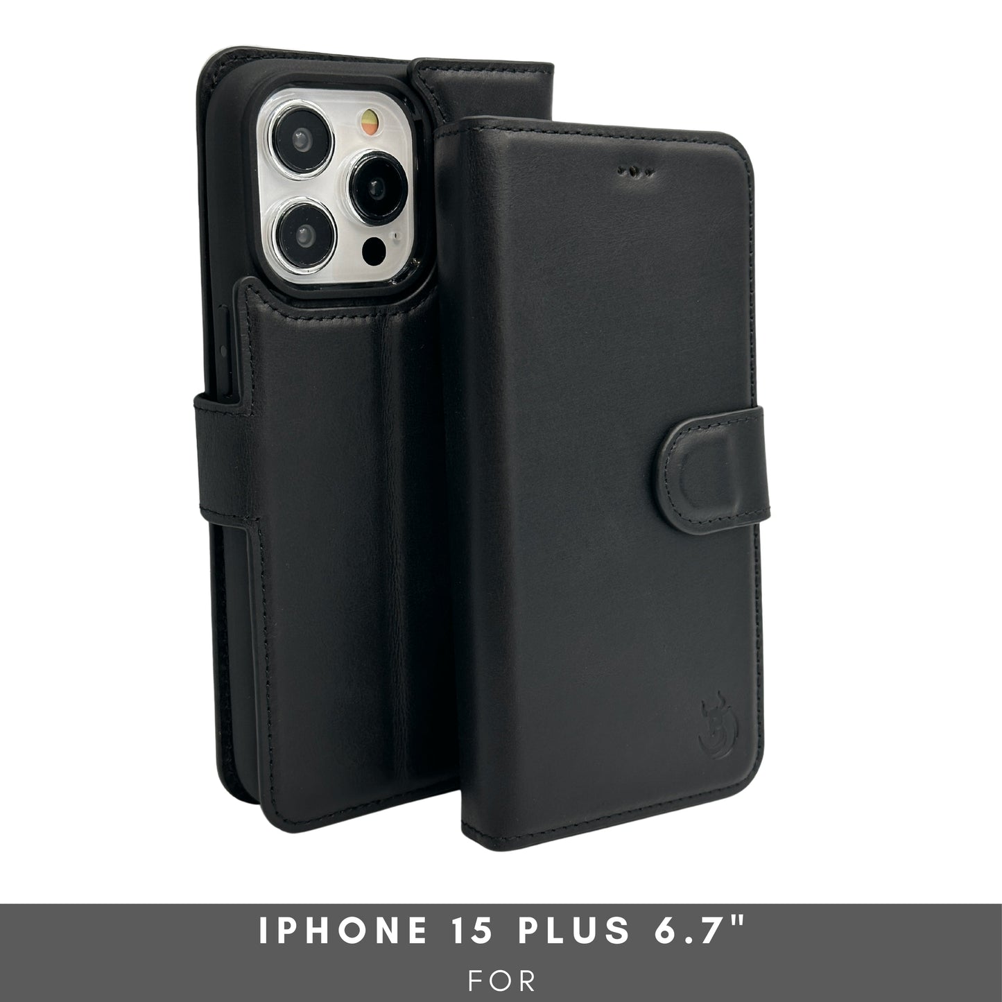 Vegas Premium Leather iPhone 15 Plus Wallet Case with MagSafe | Detachable RFID Blocking Luxury Wallet - Concordia Style Boutique