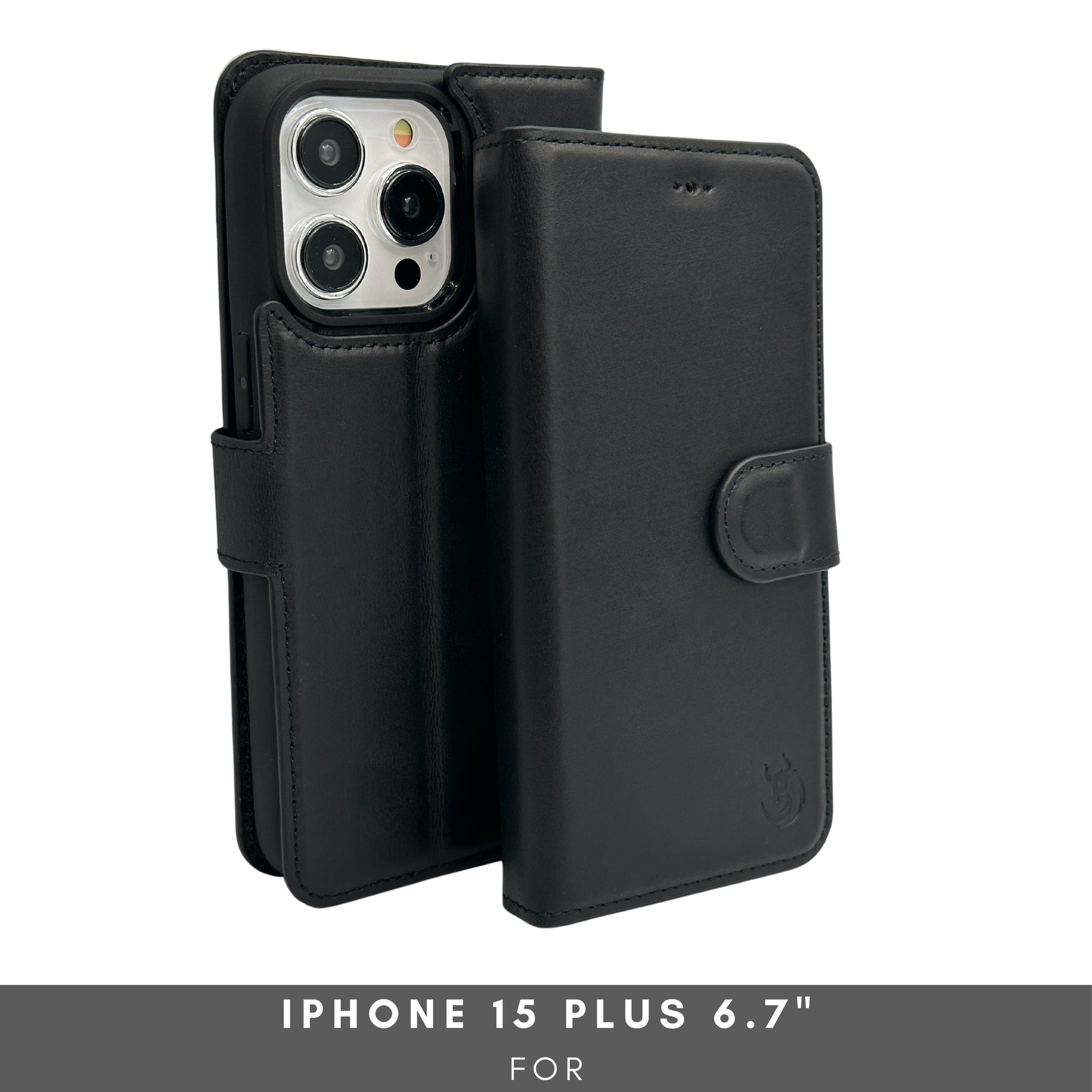 Vegas Premium Leather iPhone 15 Plus Wallet Case with MagSafe | Detachable RFID Blocking Luxury Wallet - Concordia Style Boutique
