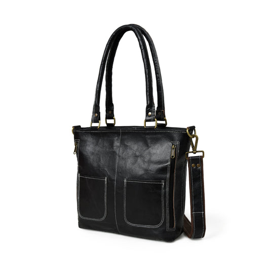 Black Terry Tote - Concordia Style Boutique
