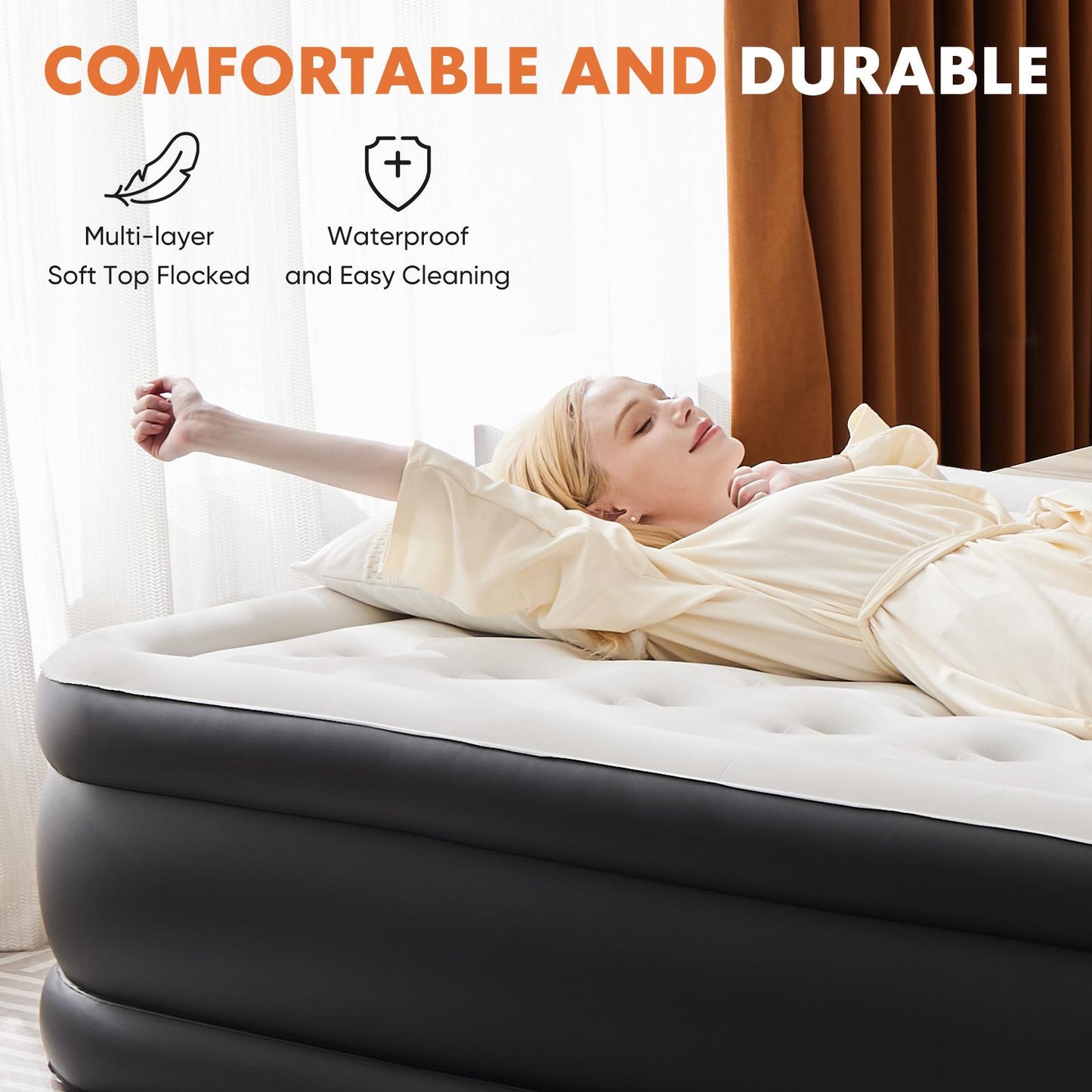 Air Mattress - 18" Inflatable Blow Up Mattress Airbed - Premium Air Mattress from Concordia Style Boutique - Just $86.31! Shop now at Concordia Style Boutique