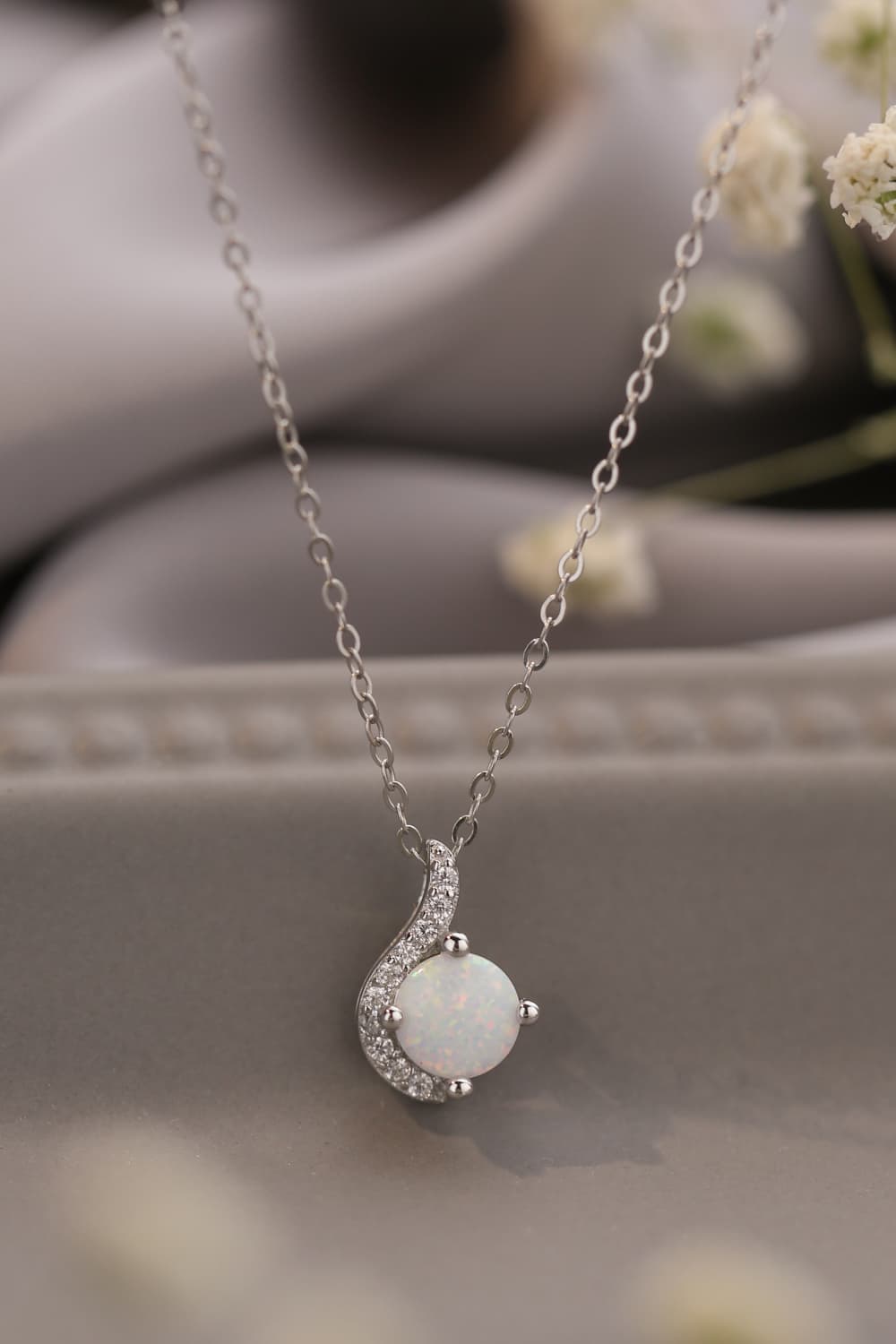 Sweet Beginnings Opal Pendant Necklace - Concordia Style Boutique