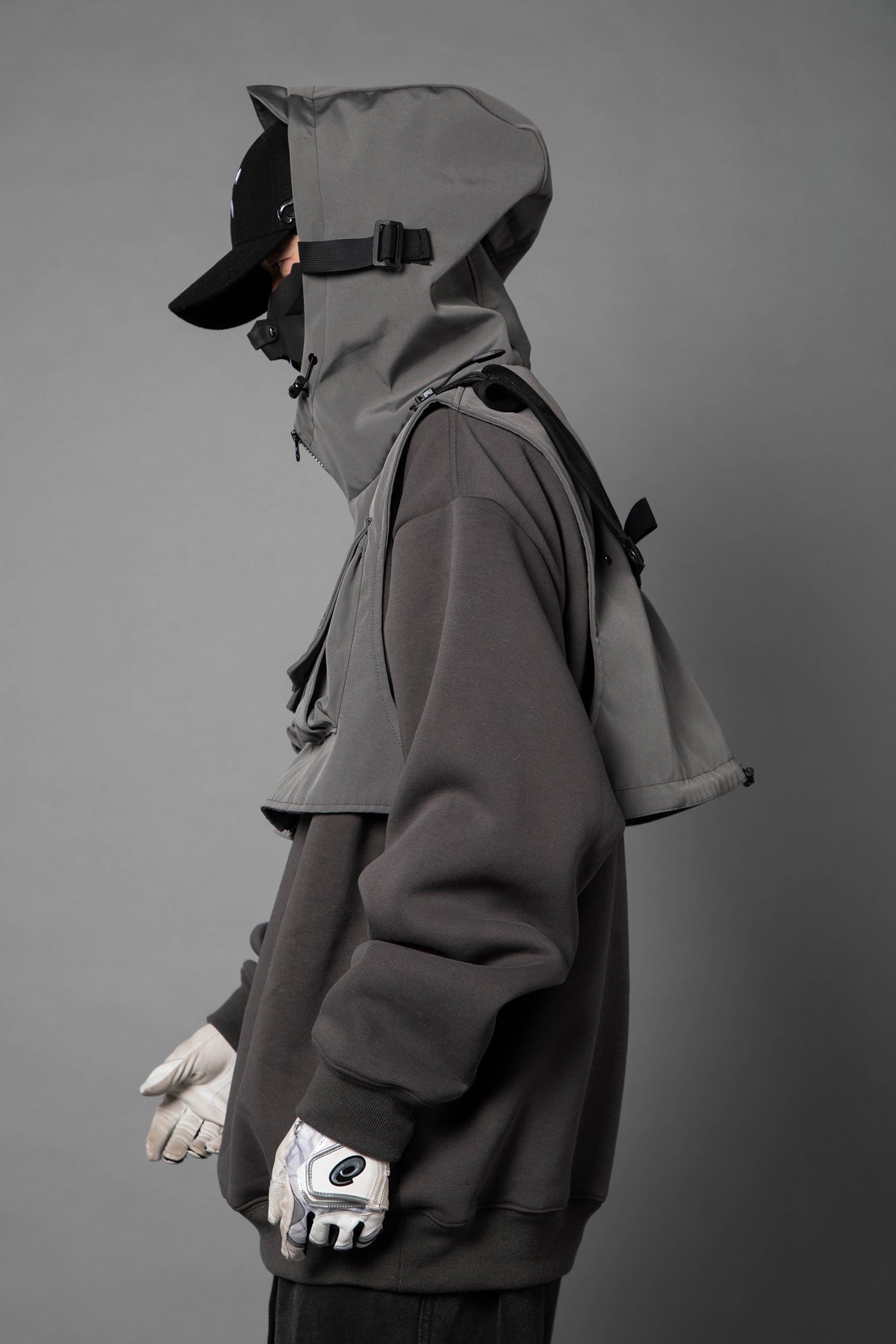 HiH34 Grey Tech Guard Hoodie - Concordia Style Boutique