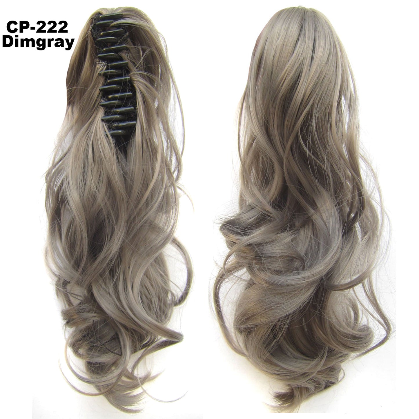 Long Wave Ponytail Wrap Around Ponytail - Clip In Hair Headwear - Gray Hairpiece Natural Extensions - Premium wig from Concordia Style Boutique - Just $12.97! Shop now at Concordia Style Boutique