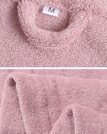 Classic Ultra-Soft Absorbent Cotton Bathrobe / Pink