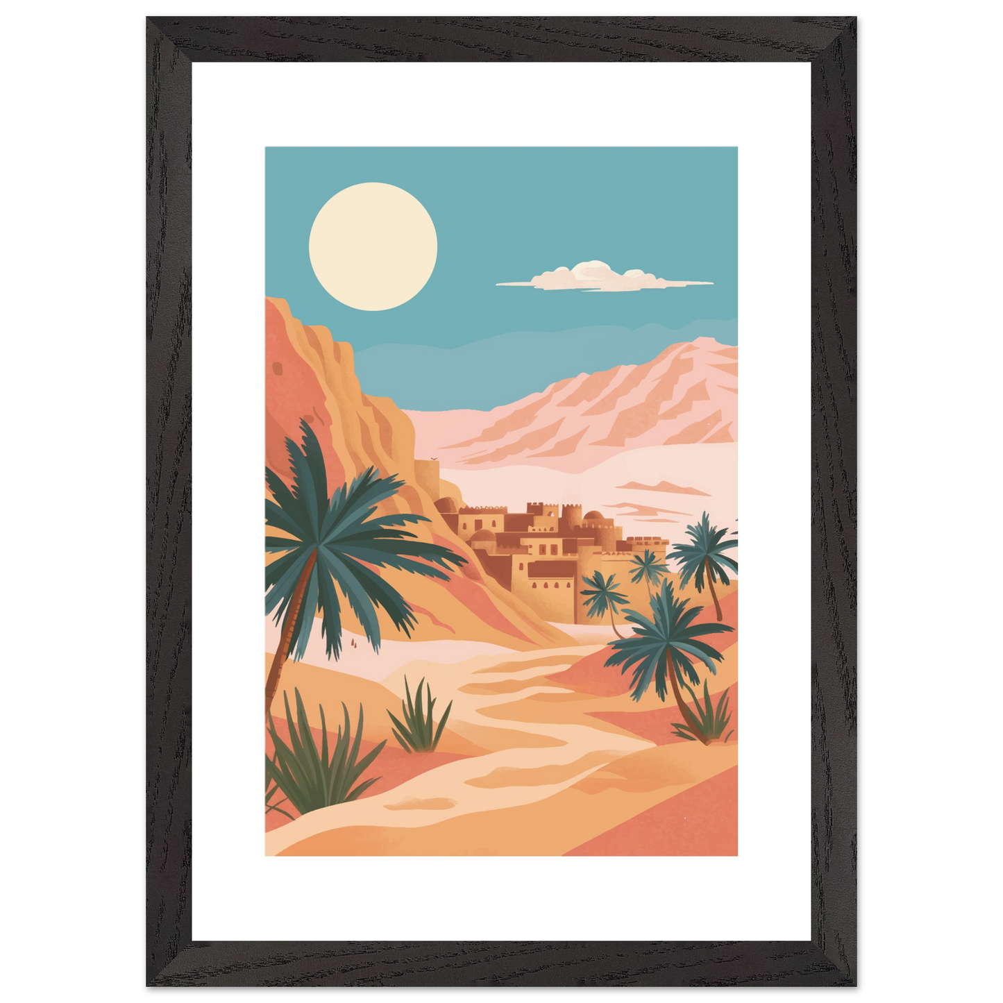 Ancient Jerusalem in the Sands Framed Art