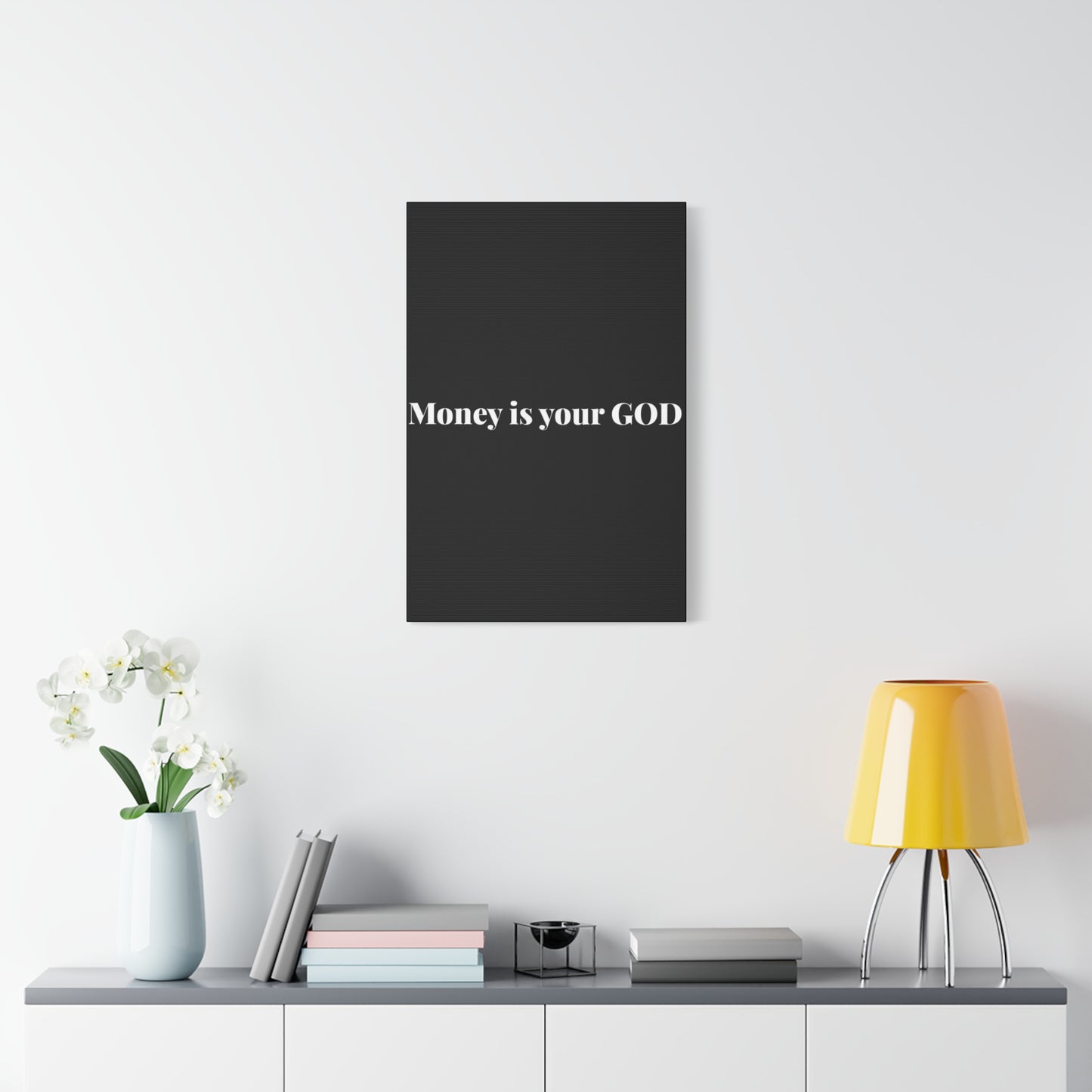 Classic Canvas - "Money Is Your God" - Premium Canvas from Concordia Style Boutique - Just $26.40! Shop now at Concordia Style Boutique