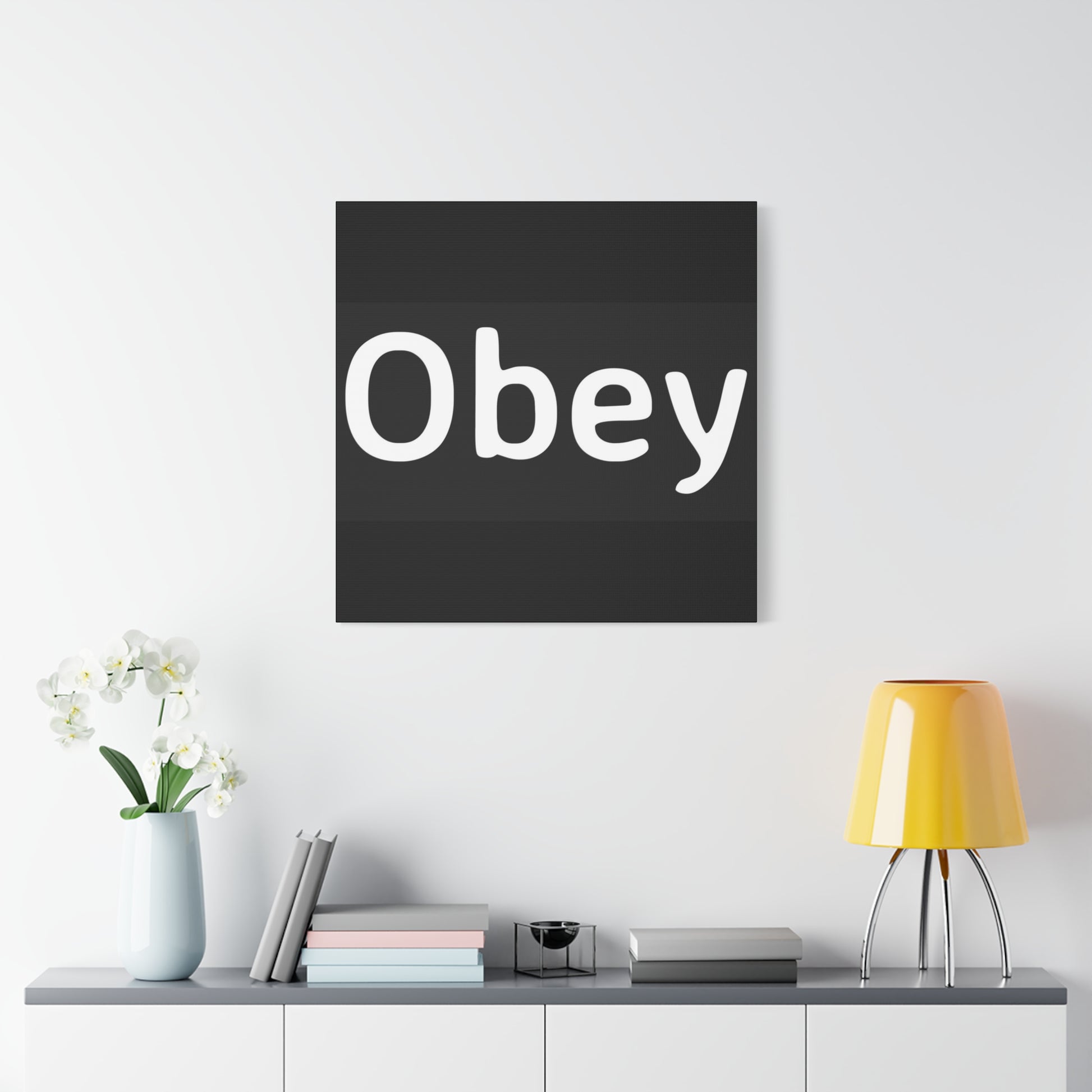 "Obey" - Classic Canvas - Premium Canvas from Concordia Style Boutique - Just $23.12! Shop now at Concordia Style Boutique