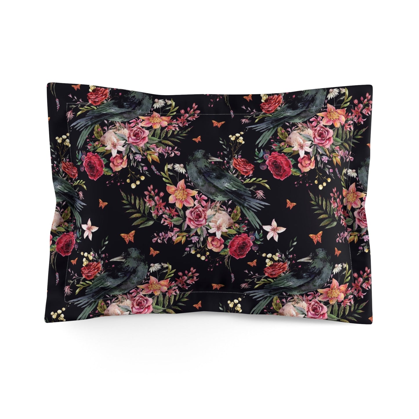 "The Raven of the Wood" Deluxe Microfiber Pillow Sham