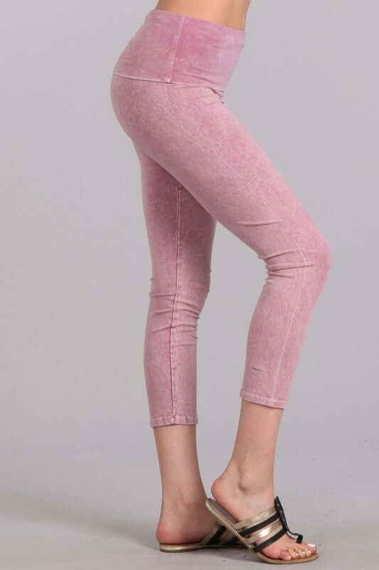 Easy Fit American Cotton Capri Leggings Made in USA - Concordia Style Boutique