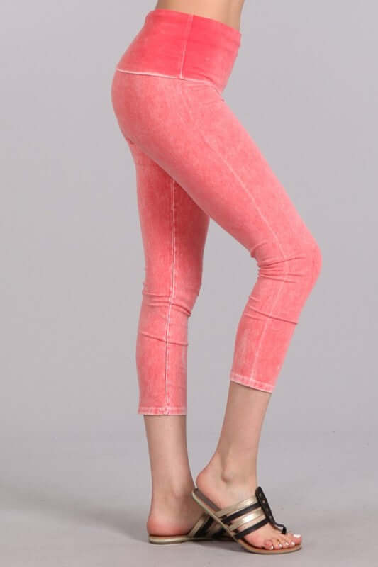 Easy Fit American Cotton Capri Leggings Made in USA - Concordia Style Boutique