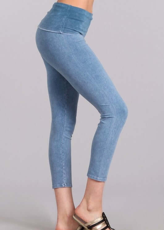 Easy Fit USA Cotton Capri Leggings Made in USA - Concordia Style Boutique