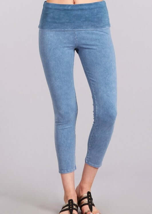 Easy Fit USA Cotton Capri Leggings Made in USA - Concordia Style Boutique