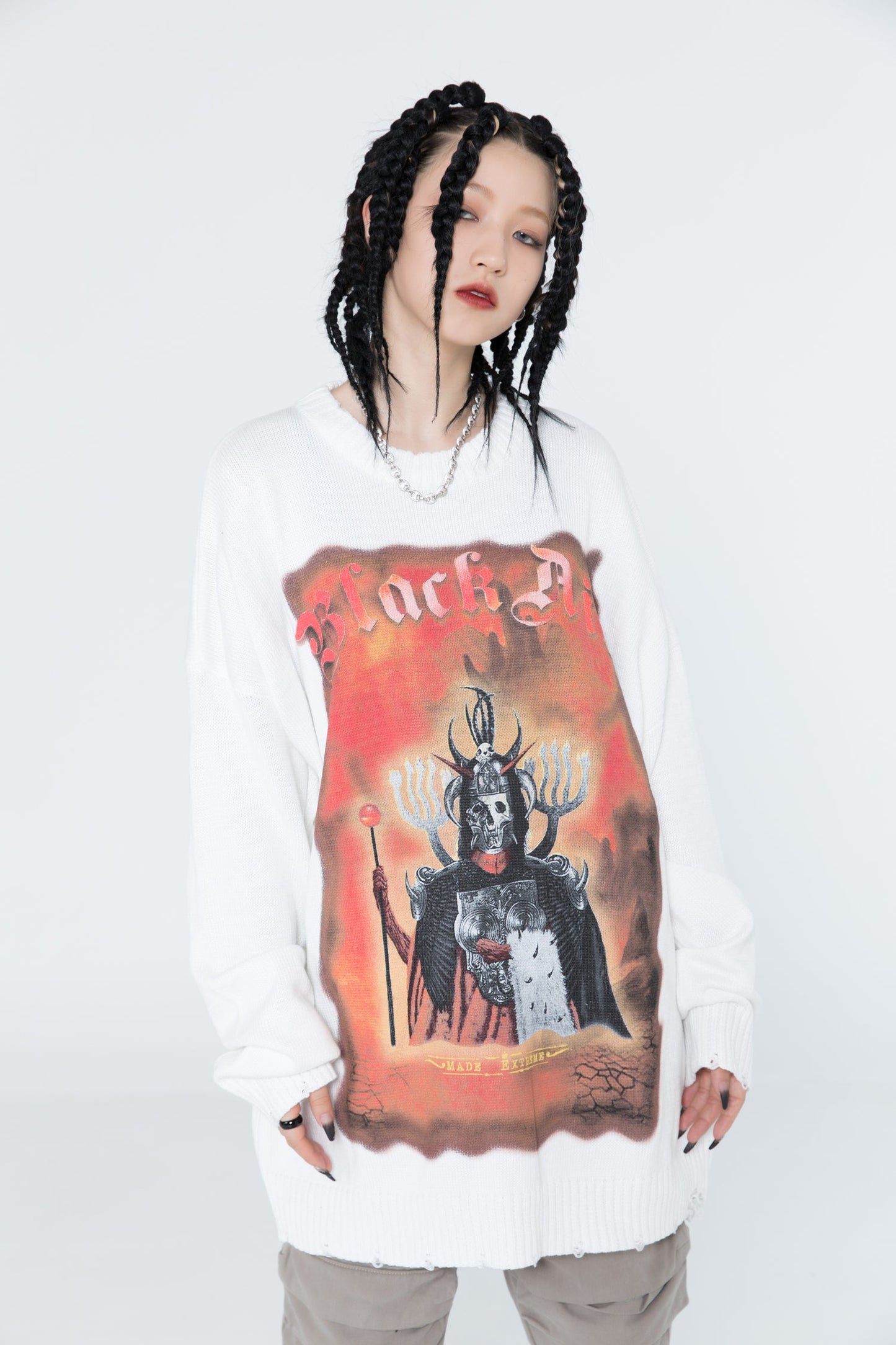 Extreme Dark Demon Knit Sweater - Concordia Style Boutique