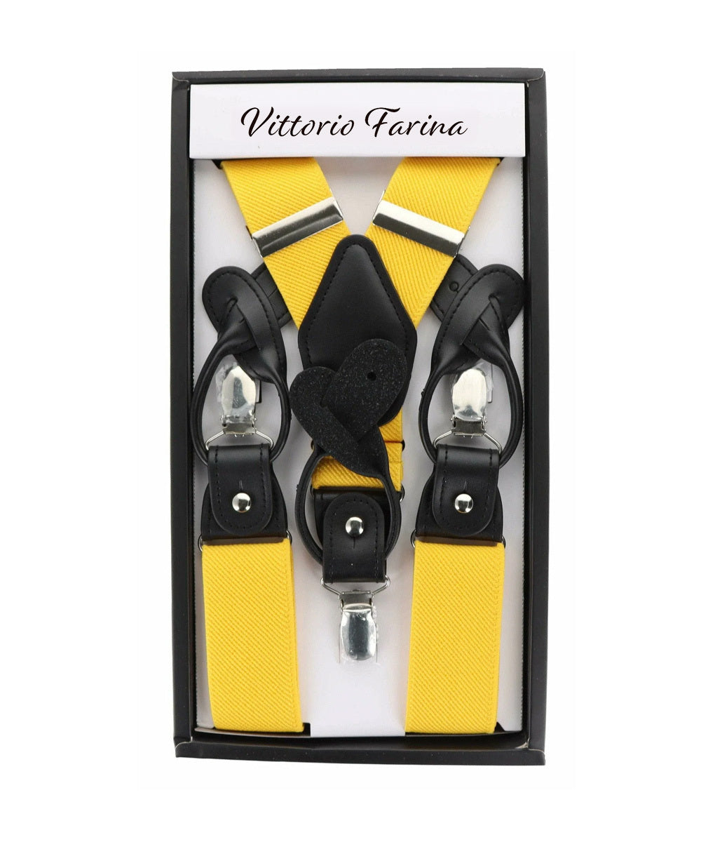 Vittorio Farina Men's Convertible Suspender in Gift Box: 70% Polyester & 30% Elastomer - Concordia Style Boutique