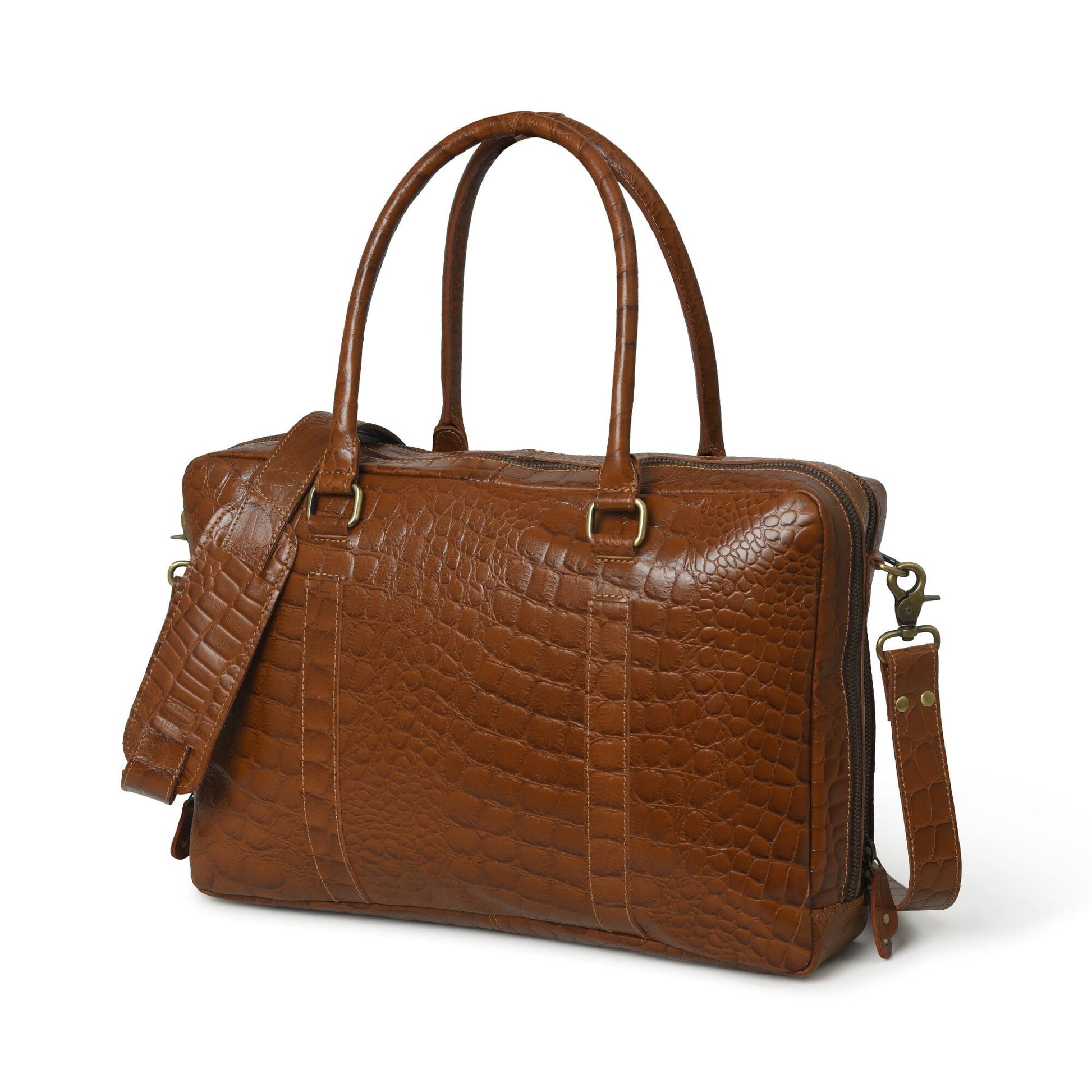 Easton Premium Buffalo Leather Laptop Office Briefcase - Concordia Style Boutique