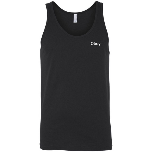 Jersey Tank - "Obey" - Premium shirt from Concordia Style Boutique - Just $20.49! Shop now at Concordia Style Boutique