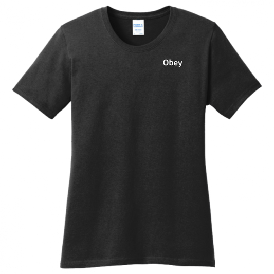 Womens T-Shirt - "Obey" - Premium shirt from Concordia Style Boutique - Just $18.86! Shop now at Concordia Style Boutique