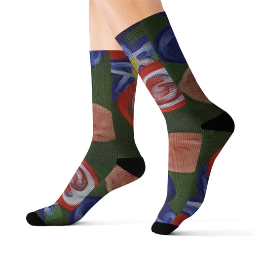 Sublimation Socks - "Blobs" - Premium socks from Concordia Style Boutique - Just $16.10! Shop now at Concordia Style Boutique