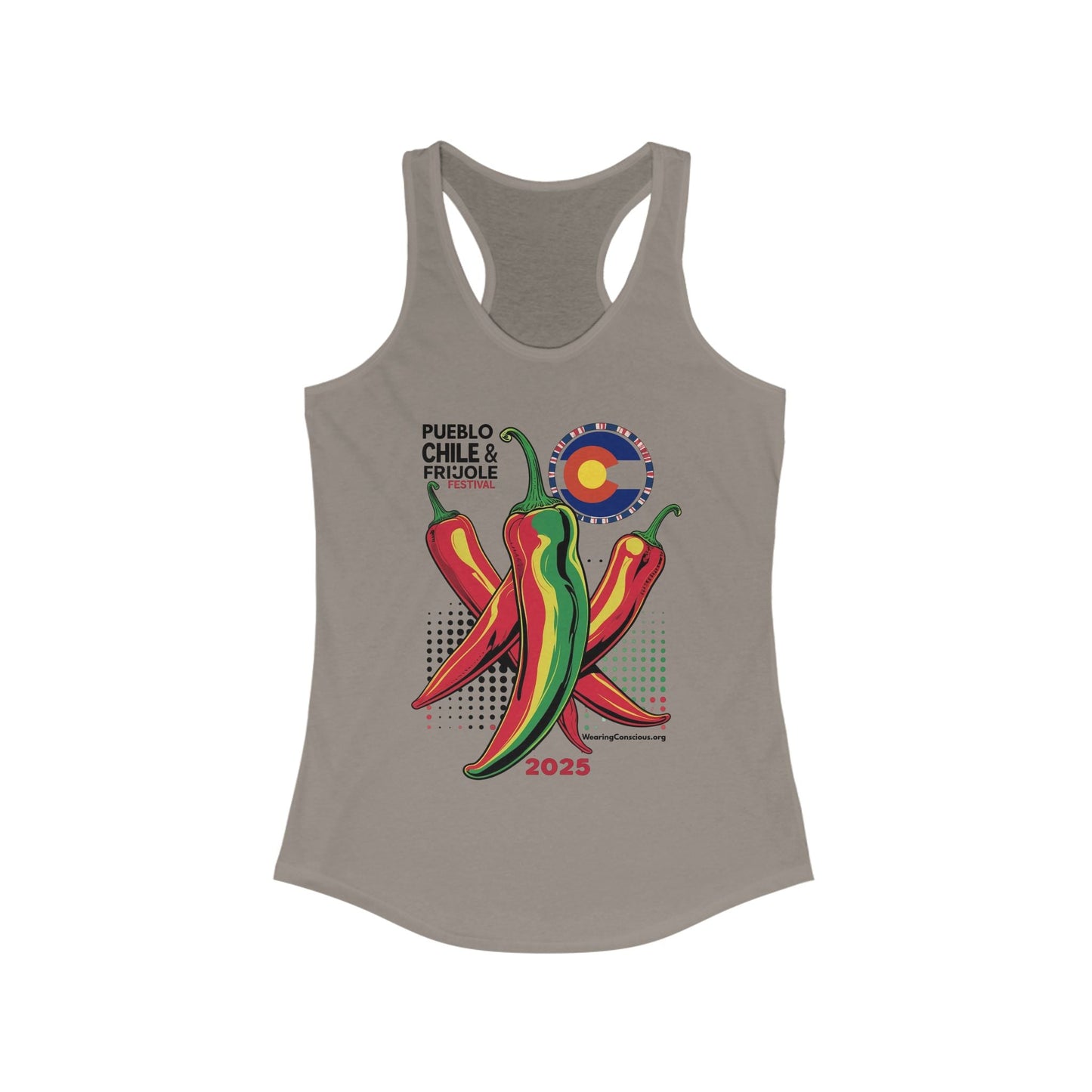 Pueblo Chile & Frijoles Festival Racerback Tank Top – Pueblo Chile Shirt, Festival Apparel, Graphic Tee