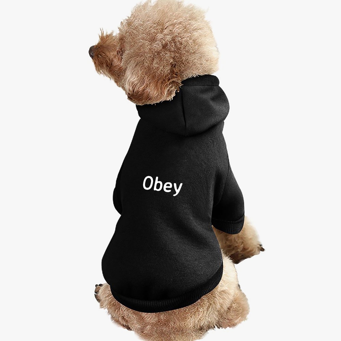 Pet Hooded Suit - "Obey" - Premium pet hoodie from Concordia Style Boutique - Just $17.50! Shop now at Concordia Style Boutique