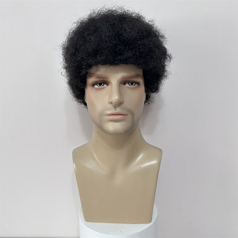 Human Wigs Short Curly Hair Afro Men And Women - Premium wig from Concordia Style Boutique - Just $22.87! Shop now at Concordia Style Boutique