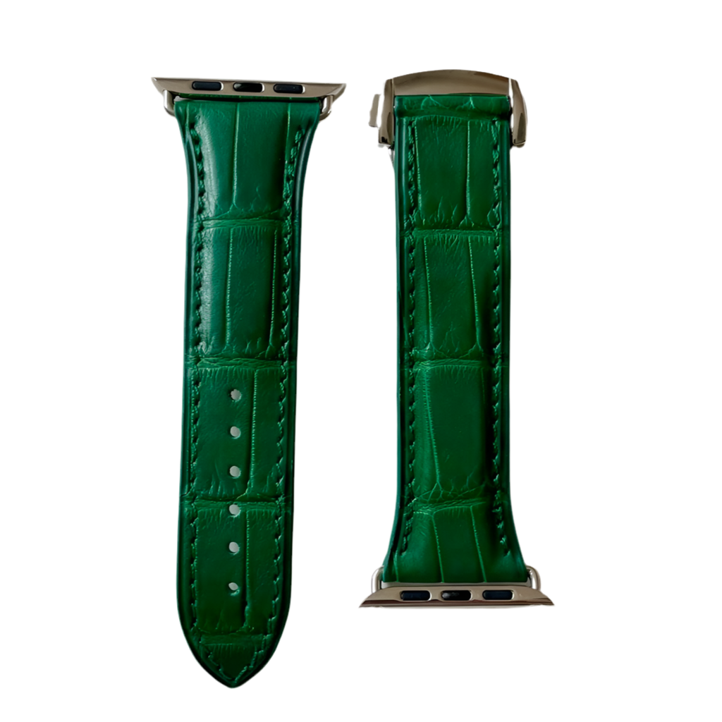 Apple Watch Band, Kelly Green Matte Alligator