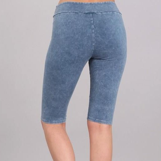 Ladies Longer Length Biker Shorts Made in USA - Concordia Style Boutique