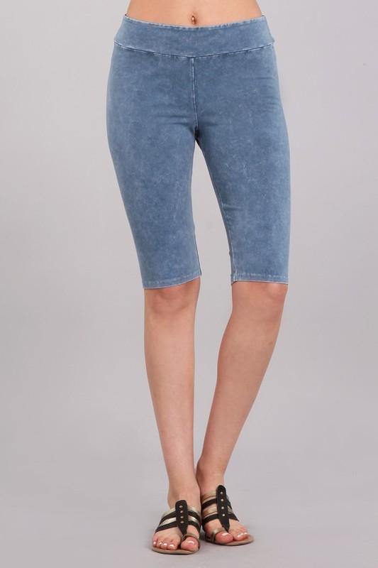 Ladies Longer Length Biker Shorts Made in USA - Concordia Style Boutique