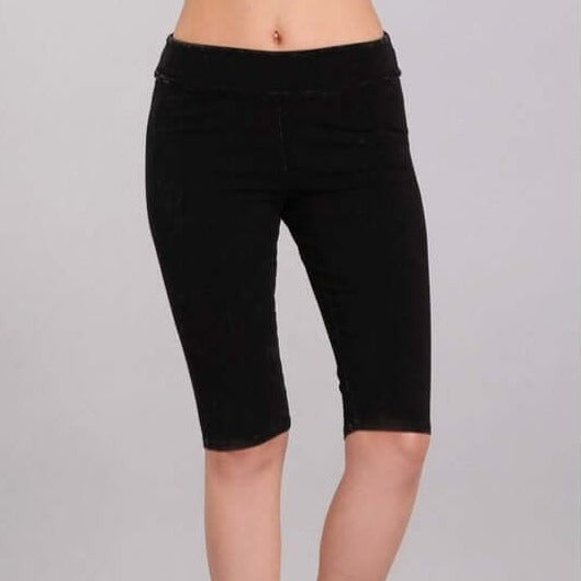 Ladies Longer Length Biker Shorts Made in USA - Concordia Style Boutique