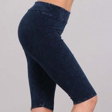 Ladies Longer Length Biker Shorts Made in USA - Concordia Style Boutique