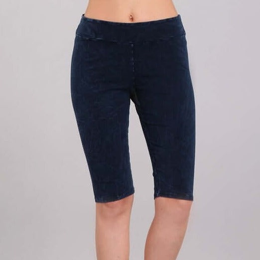 Ladies Longer Length Biker Shorts Made in USA - Concordia Style Boutique