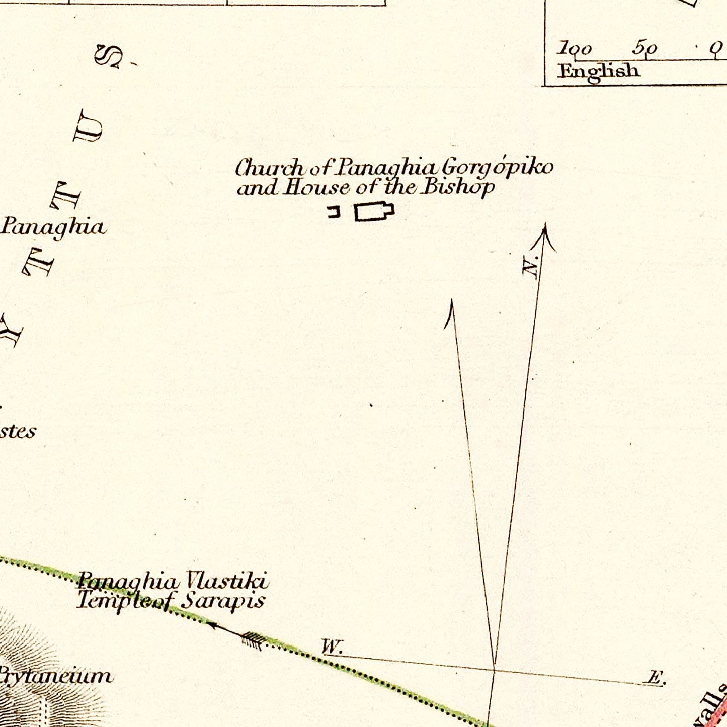 Vintage Map of Athens, Greece 1832 - Concordia Style Boutique