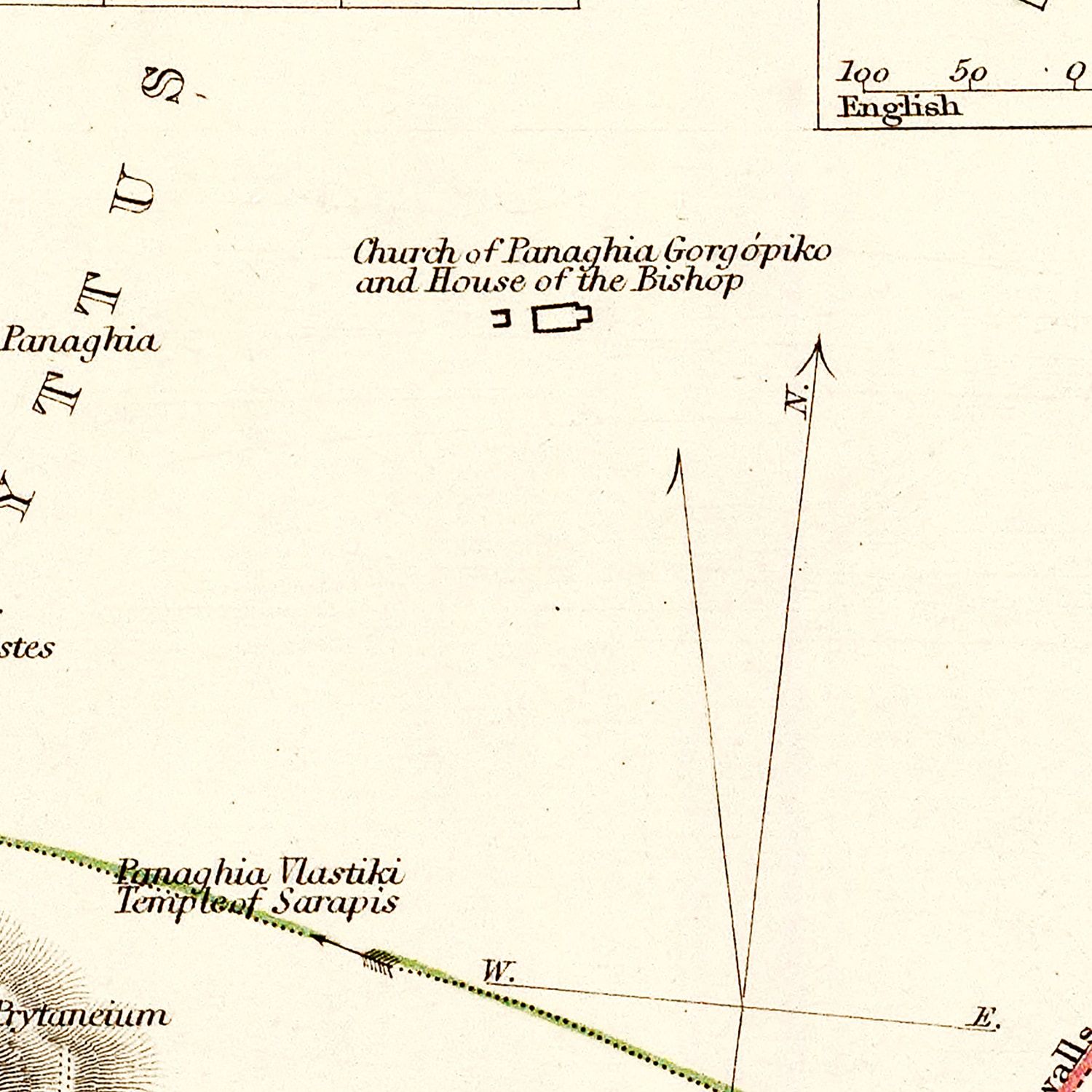 Vintage Map of Athens, Greece 1832 - Concordia Style Boutique