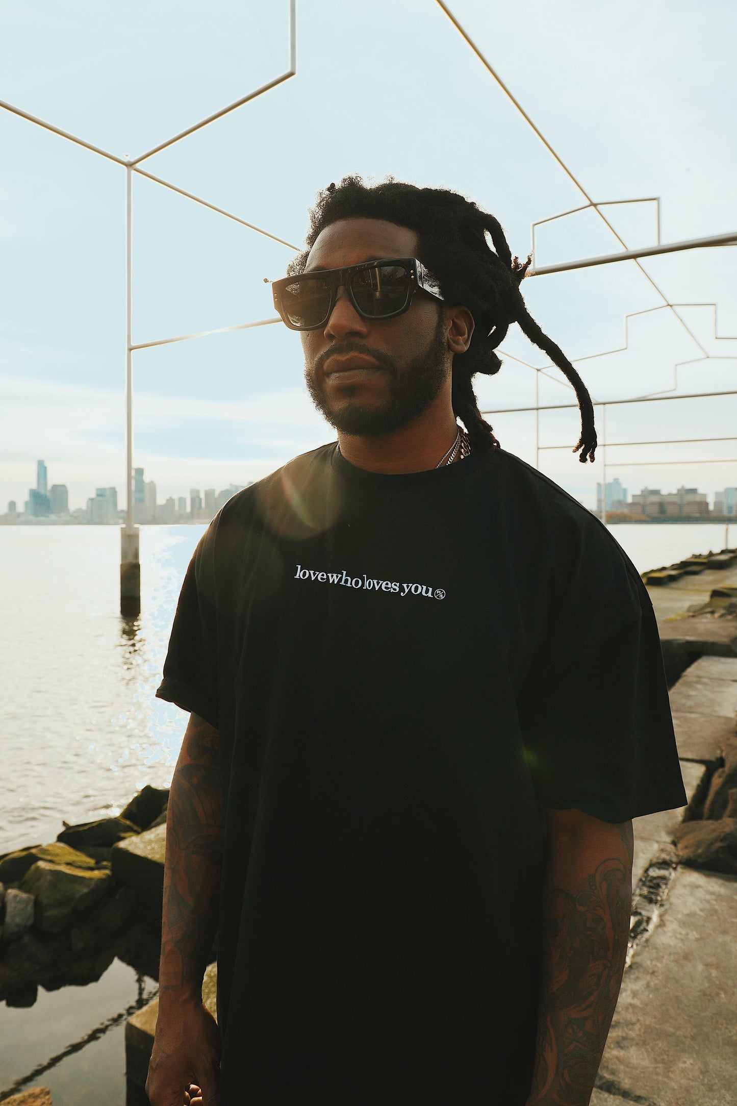 Love Who Loves You (Black - Oversize Shirt) - Concordia Style Boutique