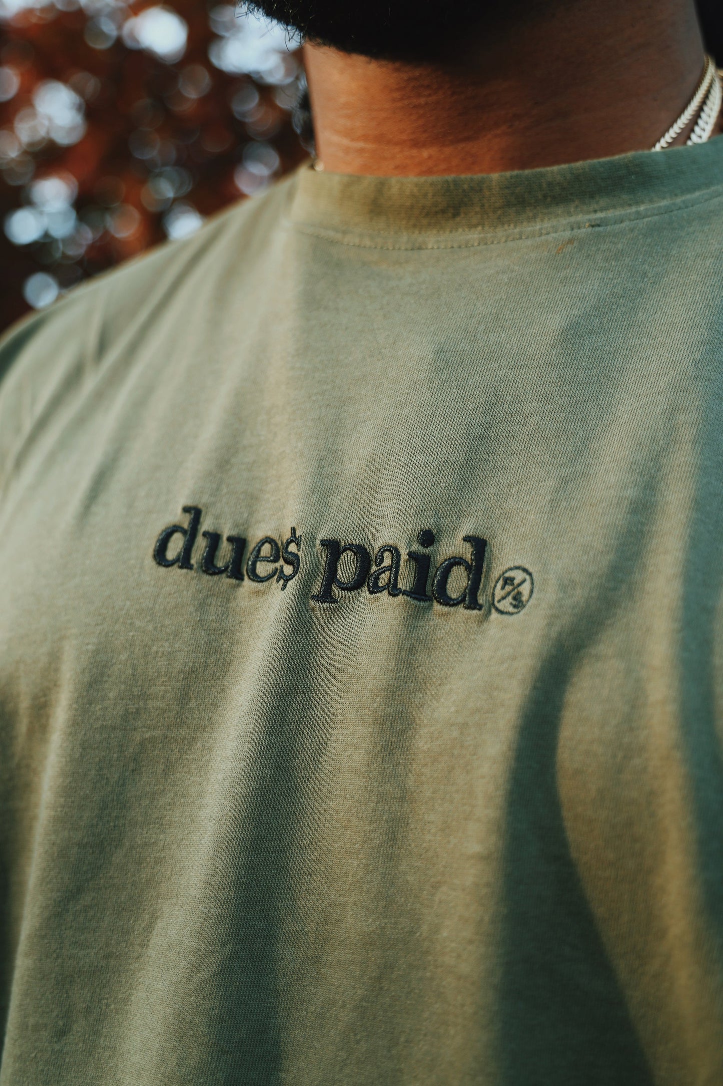 Dues Paid (Military Green - Oversize Shirt) - Concordia Style Boutique