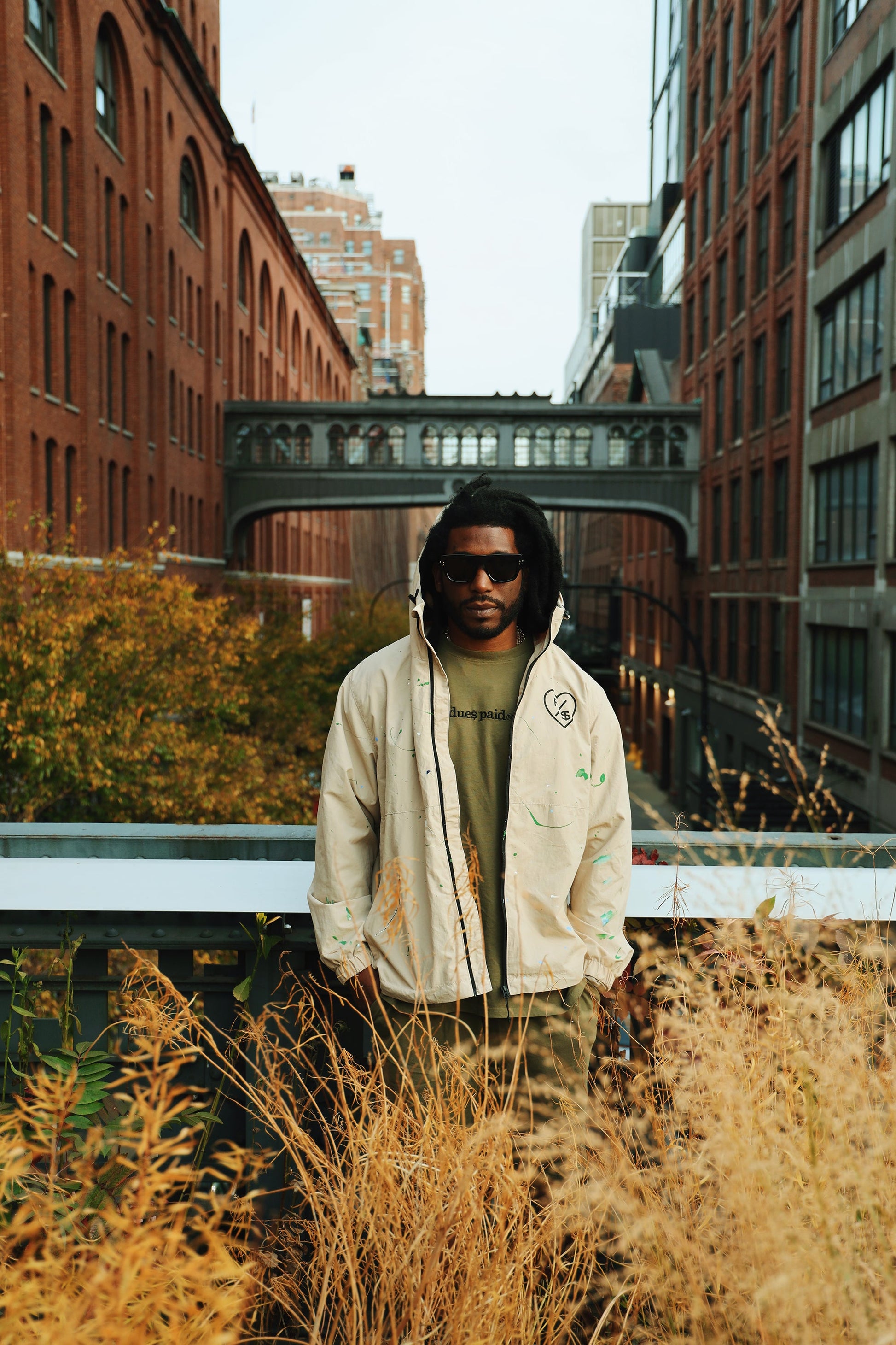 Dues Paid (Military Green - Oversize Shirt) - Concordia Style Boutique